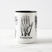 Fortune Teller - Palm Reader waarzeggerij Tweekleurige Koffiemok (Center)