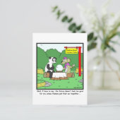 Fortune Teller: Panda cartoon Briefkaart (Staand voorkant)