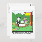 Fortune Teller: Panda cartoon Briefkaart (Voorkant / Achterkant)