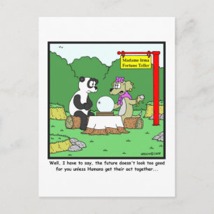 Fortune Teller: Panda cartoon Briefkaart