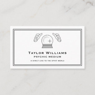 Fortune Teller Psychic Helderziende Crystal Ball Visitekaartje