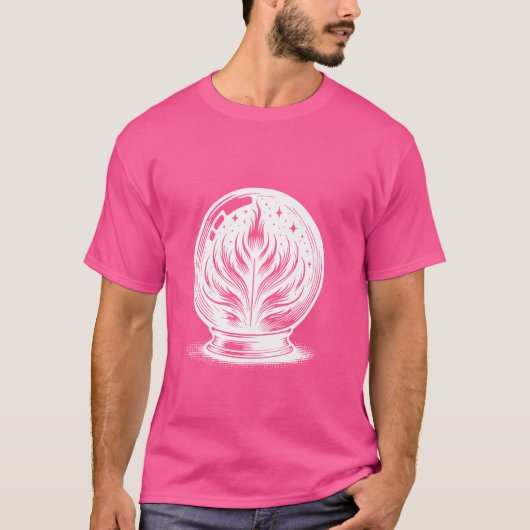 Fortune Teller Psychic Readings Tarot Crystal Ball T-shirt (Voorkant)