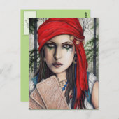 Fortune Teller Tarot Art Briefkaart (Voorkant / Achterkant)