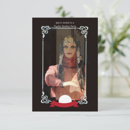 Fortune Teller Uitnodiging (Staand voorkant)