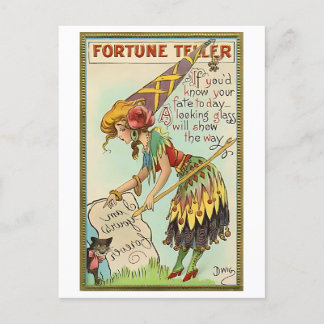 Fortune Teller Vintage Halloween Love Greeting Briefkaart
