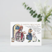 Fortune Teller voorspelt succesvol nieuwjaar Feestdagenkaart (Staand voorkant)