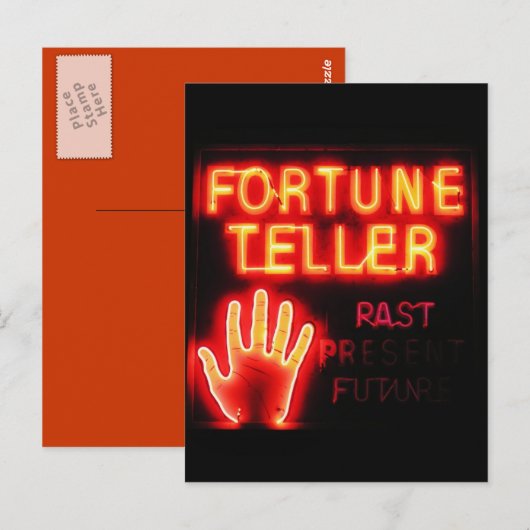 Fortune Teller - Vroege Cadeau & Toekomst Briefkaart (Voorkant / Achterkant)