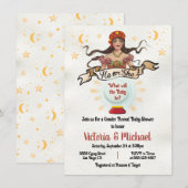 Fortune Teller zigeuner Genderfeest Kaart (Voorkant / Achterkant)