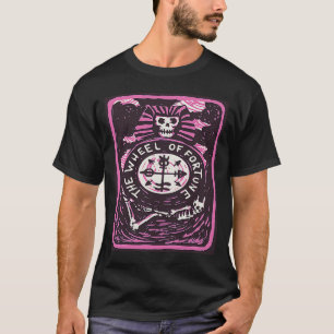 Fortune Wheel Tarot Kaart Mystical Kaarten Funny O T-shirt
