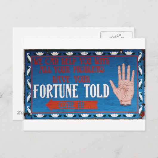 Fortunes Told Briefkaart (Voorkant / Achterkant)