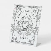 Fortunes vertelde het hier reclamebord met voetstuk (Voorkant)