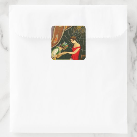 Fortuneteller Vierkante Sticker (Tas)