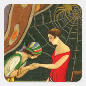 Fortuneteller Vierkante Sticker (Voorkant)