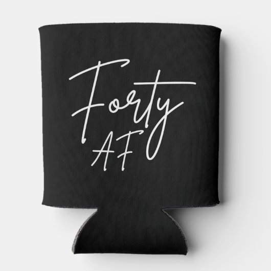 Forty AF I - Birthday Gift Blikjeskoeler (Achterkant)