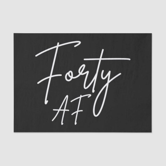 Forty AF I - Birthday Gift Tissuepapier (Voorkant)