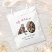 Forty & Fabulous Custom Photo 40th Birthday  Bedankzakje (Geknipt)