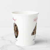 Forty & Fabulous Custom Photo 40th Birthday  Papieren Bekers (Rechts)