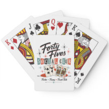 Forty Fives Social Club Retro Speelkaarten