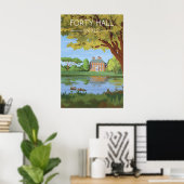 Forty Hall Enfield Reisposter Poster (Thuiskantoor)
