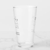 Forty Minimal 40th Birthday Party Favor Glas (Links)