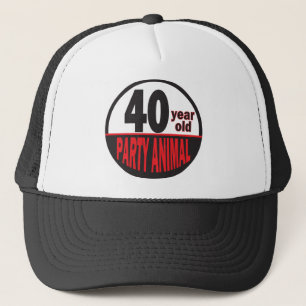 Forty Year Old Party Animal 40th Birthday Trucker Pet