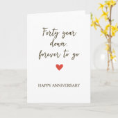 Forty Years Down / Forever to Go Kaart (Gele Bloem)