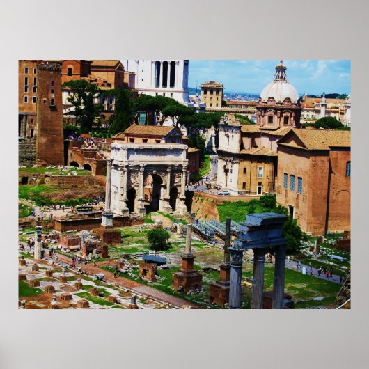 Forum Panorama Rome Foto 2009 Poster (Voorkant)