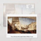 Forum Romanum door Joseph Mallord William Turner Briefkaart (Voorkant / Achterkant)