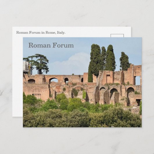 Forum Romanum, Rome, Italië Design Briefkaart (Voorkant / Achterkant)
