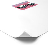 Forward and Backward – Minimal Fish Pattern Poster (Hoek)