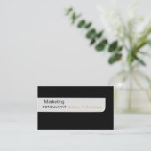 Forward Consultant Black Plain Moderne Mannen Stij Visitekaartje (Staand voorkant)