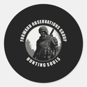Forward Observations Group. Hunting Souls Advance Ronde Sticker