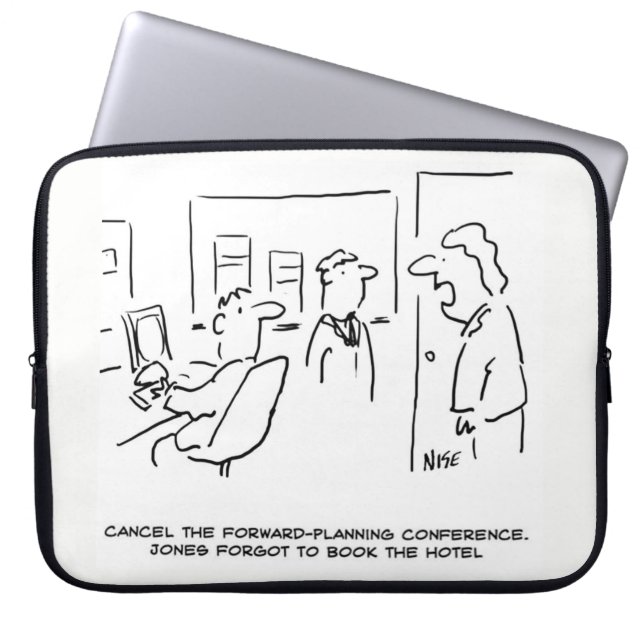 Forward Planning Conference geannuleerd (& Why!) Laptop Sleeve (Voorkant)