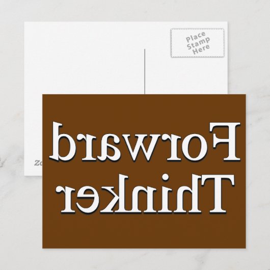 Forward Thinker Briefkaart (Voorkant / Achterkant)