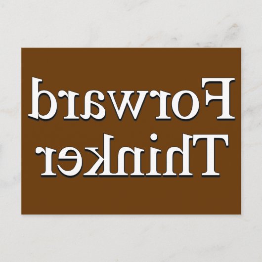 Forward Thinker Briefkaart (Voorkant)