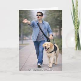 Forward Together – Guide Dog Team Graduation Card Kaart