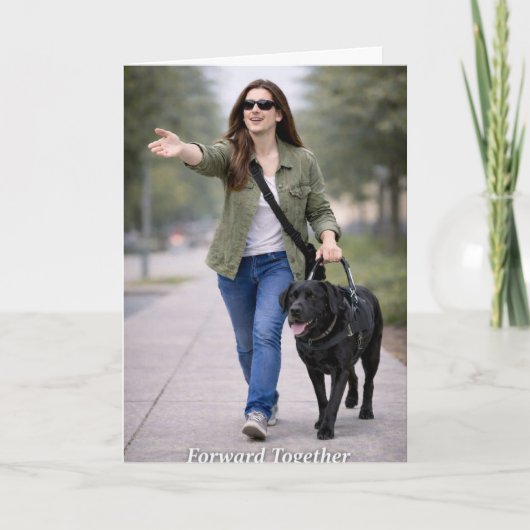 Forward Together – Guide Dog Team Graduation Kaart (Voorkant)