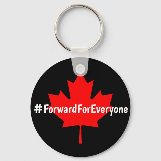 #ForwardForIedereen Canada Liberal Party Slogan Sleutelhanger (Voorkant)