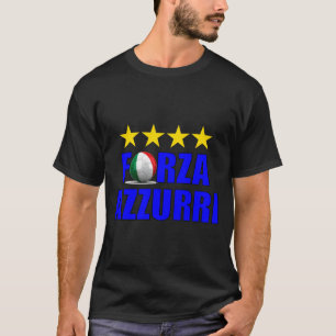 Forza Azzurri 4 keer wereldkampioen voetbal T-shirt