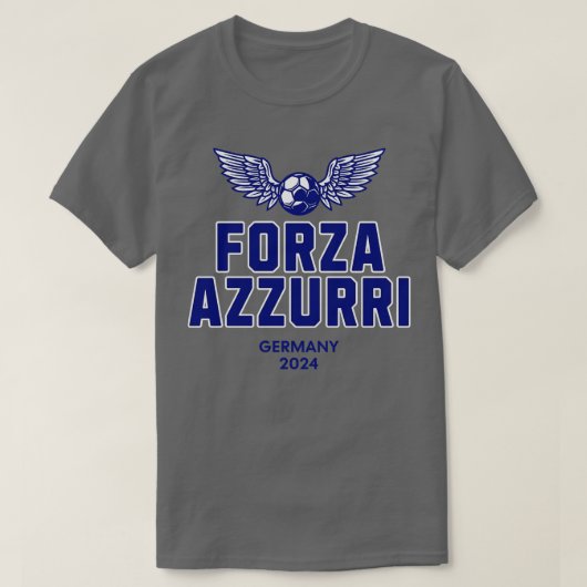 Forza Azzurri Duitsland 2024 euro T-shirt (Design voorkant)