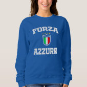 Forza Azzurri Italia Jersey 2021 Football Funs T-S Trui (Voorkant)
