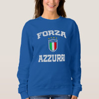Forza Azzurri Italia Jersey 2021 Football Funs T-S