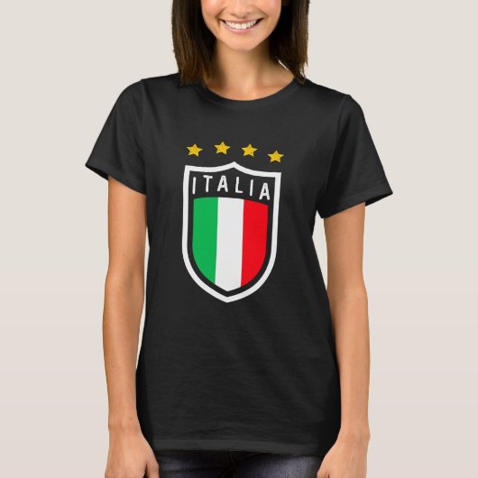 Forza Azzurri Italia Jersey 2021 Football Funs T-shirt (Voorkant)