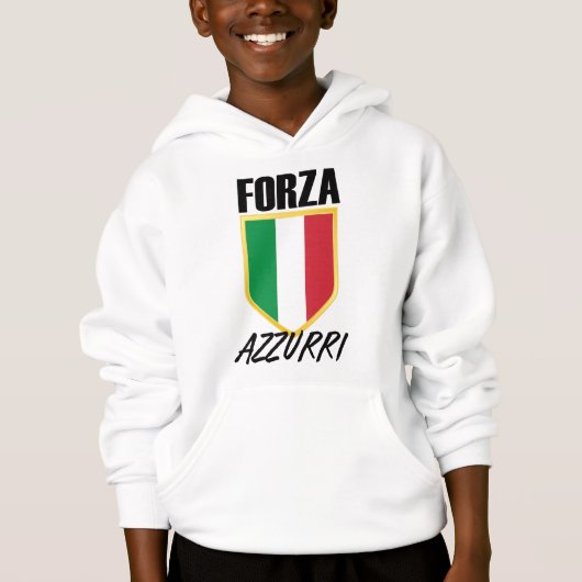 Forza Azzurri Italy Flag Soccer (Voorkant)