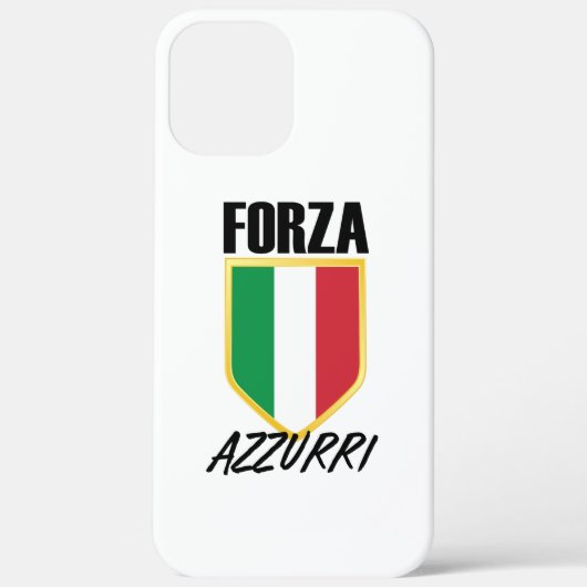 Forza Azzurri Italy Flag Soccer Case-Mate iPhone Case (Achterkant)