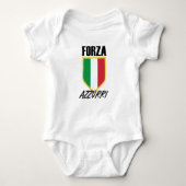 Forza Azzurri Italy Flag Soccer Romper (Voorkant)