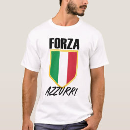 Forza Azzurri Italy Flag Soccer T-shirt
