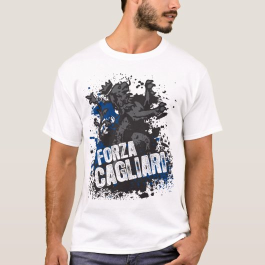 Forza Cagliari t-shirt (Voorkant)