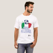 Forza Gli Azzuri versie 3 Wit T-shirt (Voorkant volledig)
