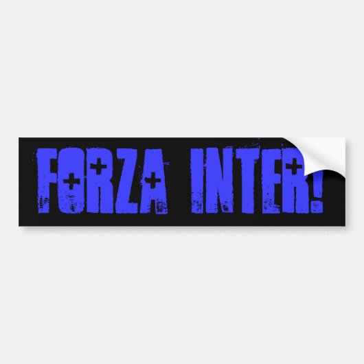 Forza Inter. Bumpersticker (Voorkant)